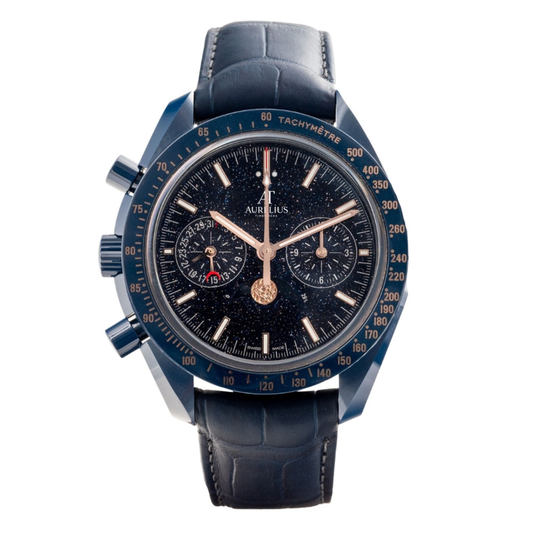 Keramik-Chronograph 44 – Tiefblau Zifferblatt | Blau Gehäuse & Blau Armband & Tachymeter-Lünette