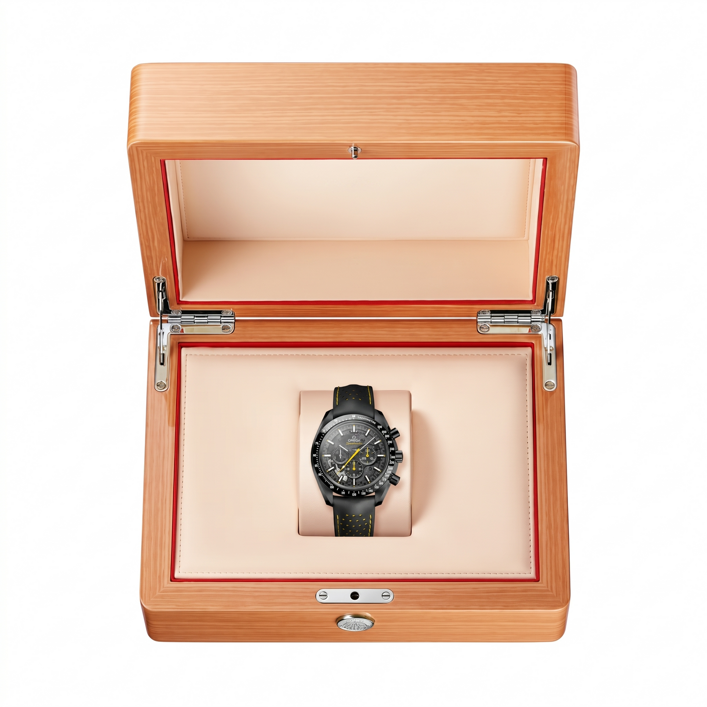 Dark Chronograph 42 - Black Skeleton Dial| Black Case & Textile Strap